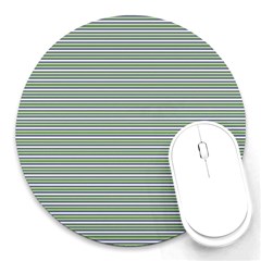 Decorative Line Pattern Round Mousepads by Valentinaart