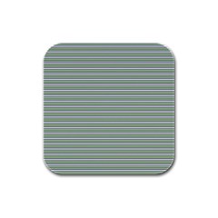 Decorative Line Pattern Rubber Square Coaster (4 Pack)  by Valentinaart