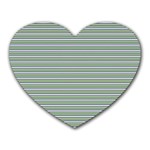 Decorative line pattern Heart Mousepads Front