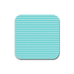 Decorative Line Pattern Rubber Square Coaster (4 Pack)  by Valentinaart