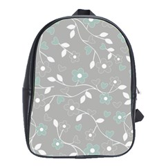 Floral Pattern School Bags(large)  by Valentinaart