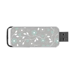 Floral Pattern Portable Usb Flash (two Sides) by Valentinaart