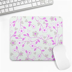 Floral Pattern Large Mousepads by Valentinaart