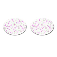 Floral Pattern Cufflinks (oval) by Valentinaart