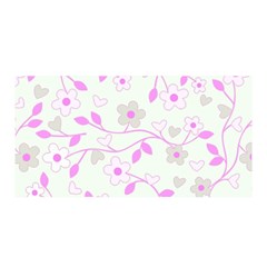 Floral Pattern Satin Wrap by Valentinaart