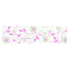 Floral Pattern Satin Scarf (oblong) by Valentinaart