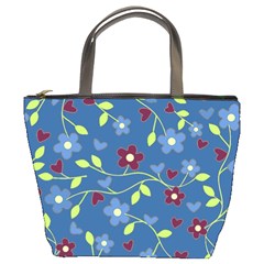 Floral Pattern Bucket Bags by Valentinaart