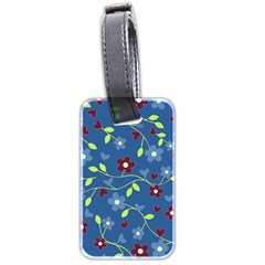 Floral Pattern Luggage Tags (two Sides) by Valentinaart