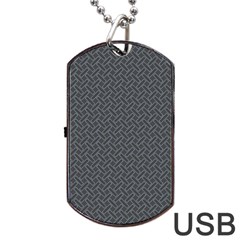 Artistic Pattern Dog Tag Usb Flash (two Sides) by Valentinaart