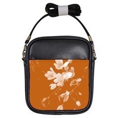 Autumn Crocus Orange Girls Sling Bags by DeneWestUK