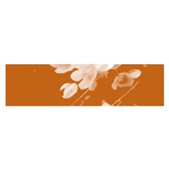 Autumn Crocus Orange Satin Scarf (oblong)