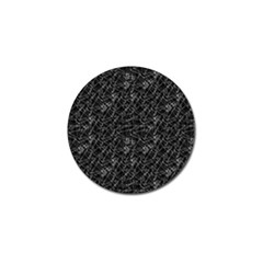 Linear Abstract Black And White Golf Ball Marker by dflcprints