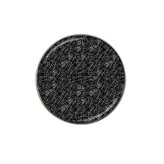 Linear Abstract Black And White Hat Clip Ball Marker (4 Pack) by dflcprints