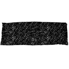 Linear Abstract Black And White Body Pillow Case Dakimakura (two Sides) by dflcprints