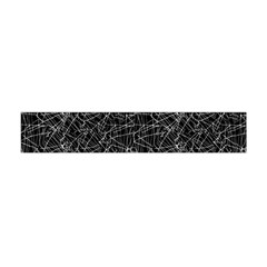 Linear Abstract Black And White Flano Scarf (mini) by dflcprintsclothing