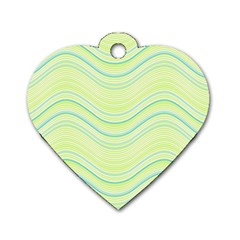 Pattern Dog Tag Heart (one Side) by Valentinaart