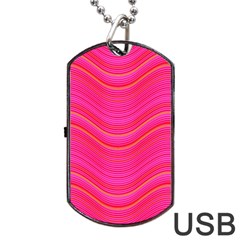 Pattern Dog Tag Usb Flash (two Sides) by Valentinaart