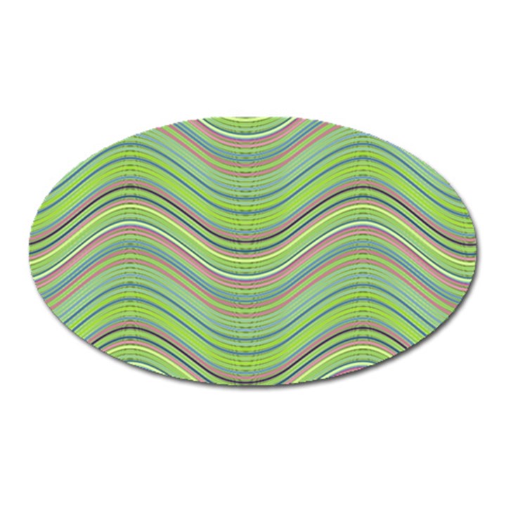 Pattern Oval Magnet