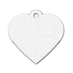 Pattern Dog Tag Heart (two Sides) by Valentinaart