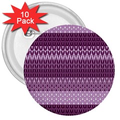 Pattern 3  Buttons (10 Pack)  by Valentinaart