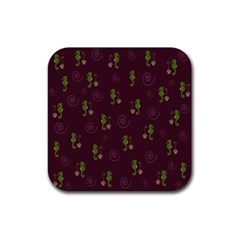 Pattern Rubber Coaster (square)  by Valentinaart