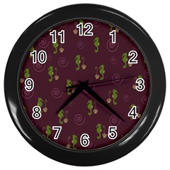 Pattern Wall Clocks (Black)