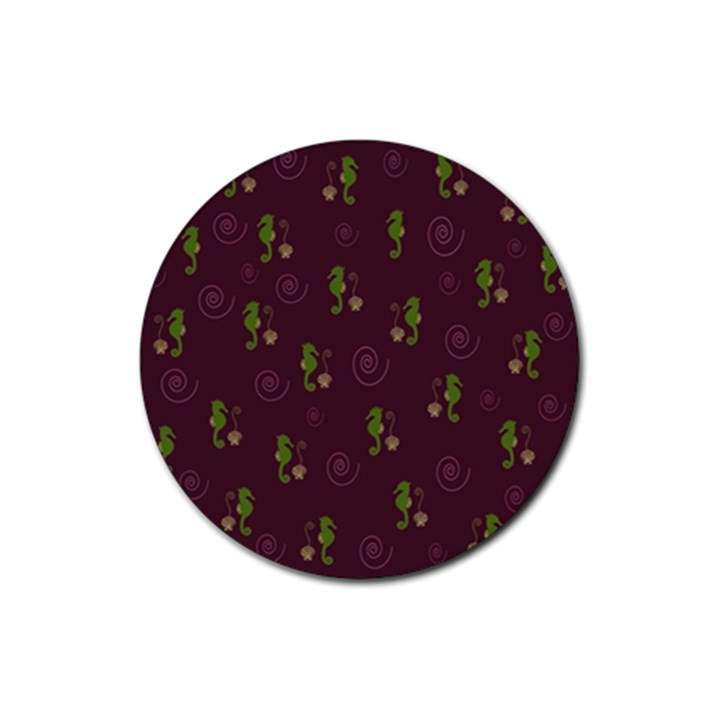 Pattern Rubber Coaster (Round) 