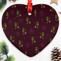 Pattern Heart Ornament (Two Sides)