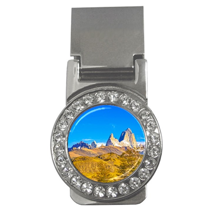 Snowy Andes Mountains, El Chalten, Argentina Money Clips (CZ) 