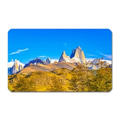 Snowy Andes Mountains, El Chalten, Argentina Magnet (rectangular) by dflcprints