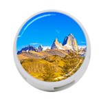 Snowy Andes Mountains, El Chalten, Argentina 4-Port USB Hub (One Side) Front