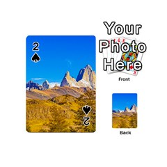 Snowy Andes Mountains, El Chalten, Argentina Playing Cards 54 (mini)  by dflcprints