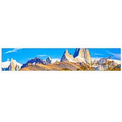 Snowy Andes Mountains, El Chalten, Argentina Flano Scarf (large)  by dflcprints