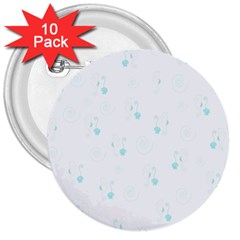 Pattern 3  Buttons (10 pack) 