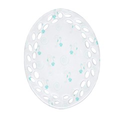 Pattern Oval Filigree Ornament (Two Sides)