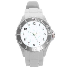 Pattern Round Plastic Sport Watch (L)