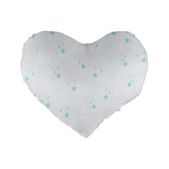 Pattern Standard 16  Premium Flano Heart Shape Cushions