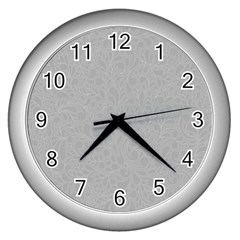 Pattern Wall Clocks (Silver) 