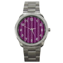 Pattern Sport Metal Watch