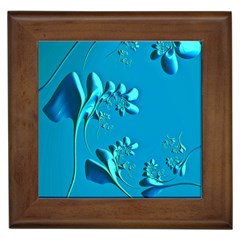 Amazing Floral Fractal A Framed Tiles by Fractalworld