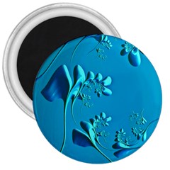 Amazing Floral Fractal A 3  Magnets by Fractalworld