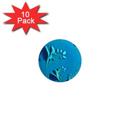 Amazing Floral Fractal A 1  Mini Magnet (10 Pack)  by Fractalworld