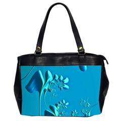 Amazing Floral Fractal A Office Handbags (2 Sides)  by Fractalworld