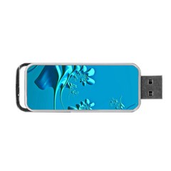 Amazing Floral Fractal A Portable Usb Flash (one Side) by Fractalworld