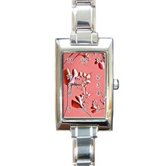 Amazing Floral Fractal B Rectangle Italian Charm Watch