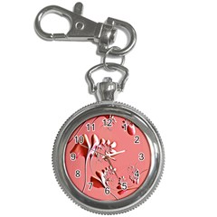 Amazing Floral Fractal B Key Chain Watches