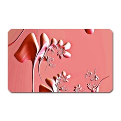 Amazing Floral Fractal B Magnet (rectangular) by Fractalworld