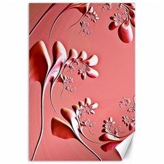 Amazing Floral Fractal B Canvas 24  X 36  by Fractalworld