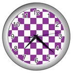 Pattern Wall Clocks (Silver)  Front