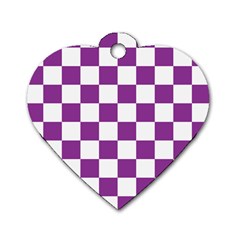 Pattern Dog Tag Heart (one Side) by Valentinaart